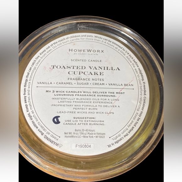 Homeworx Harry Slatkin Toasted Vanilla Cupcake - Picture 3 of 4